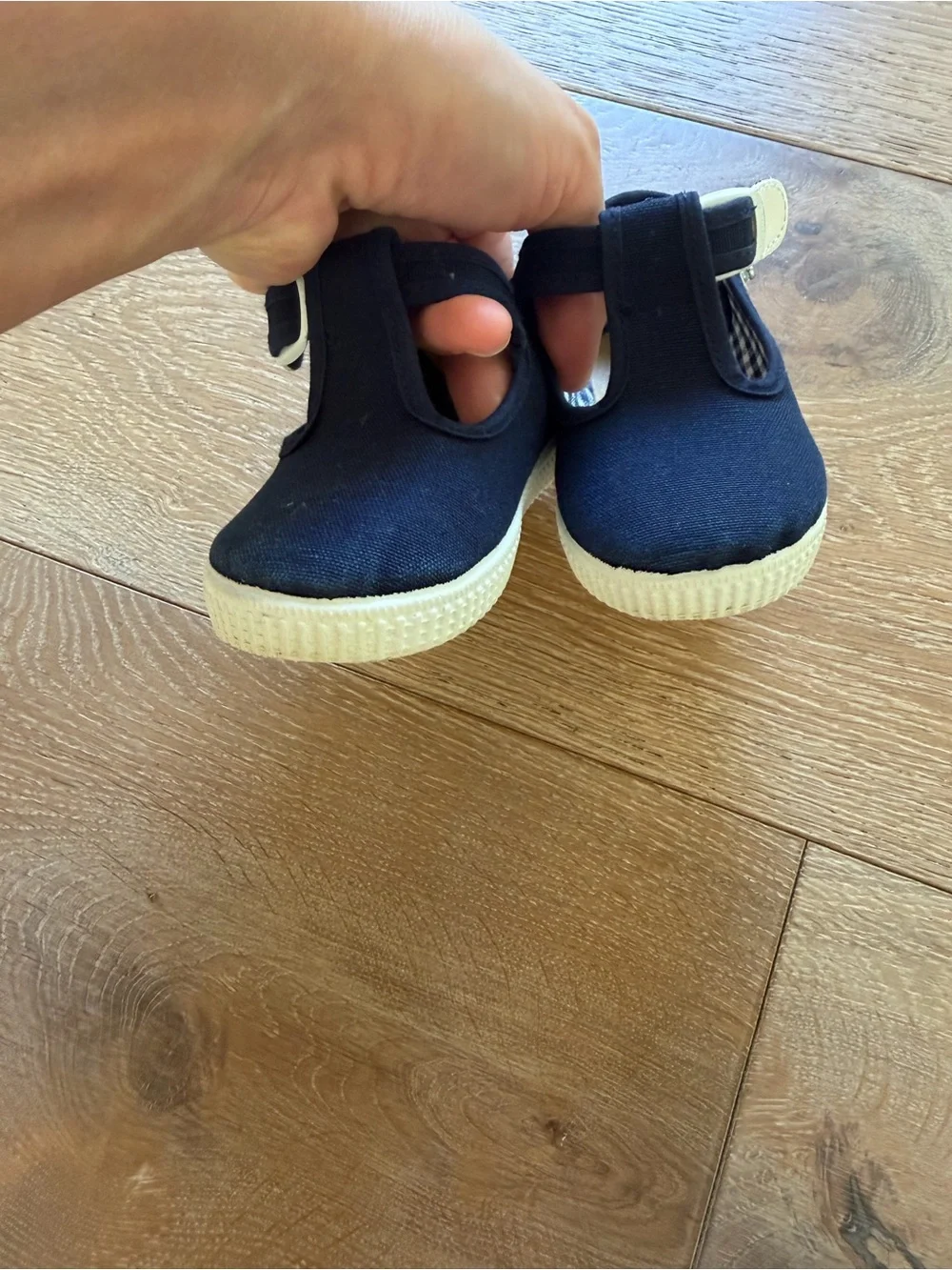 Pepa London baby T bar Canvas Shoes